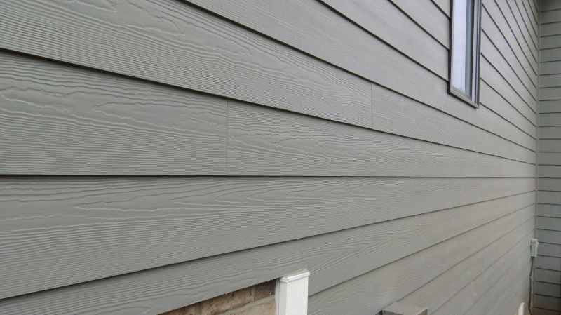 Fiber cement siding on a home